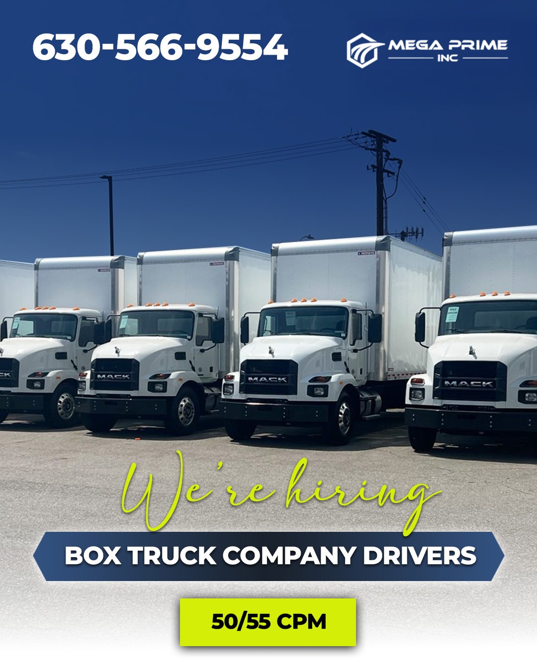 Drive With Mega Prime – Box Truck Positions Available
