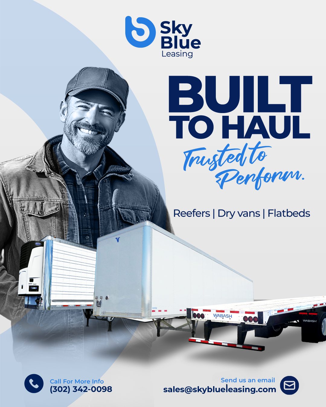 Your Trusted Partner for Reefers, Dry Vans & Flatbeds - Sky Blue Leasing