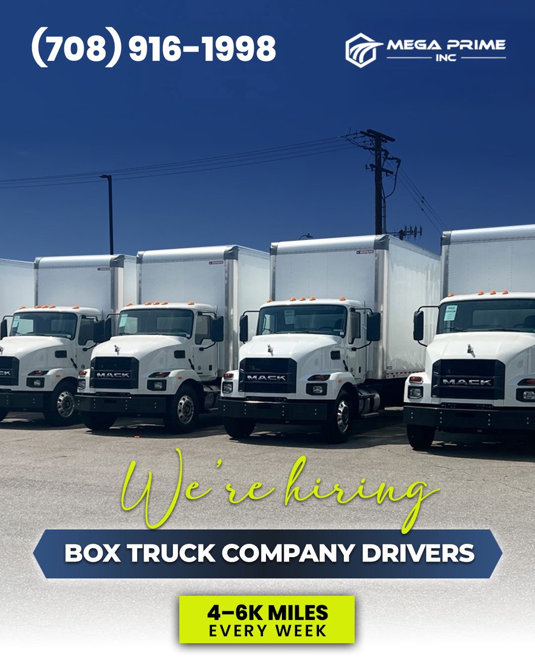 Mega Prime Inc traži vozače - pridružite se timu koji ceni vozače