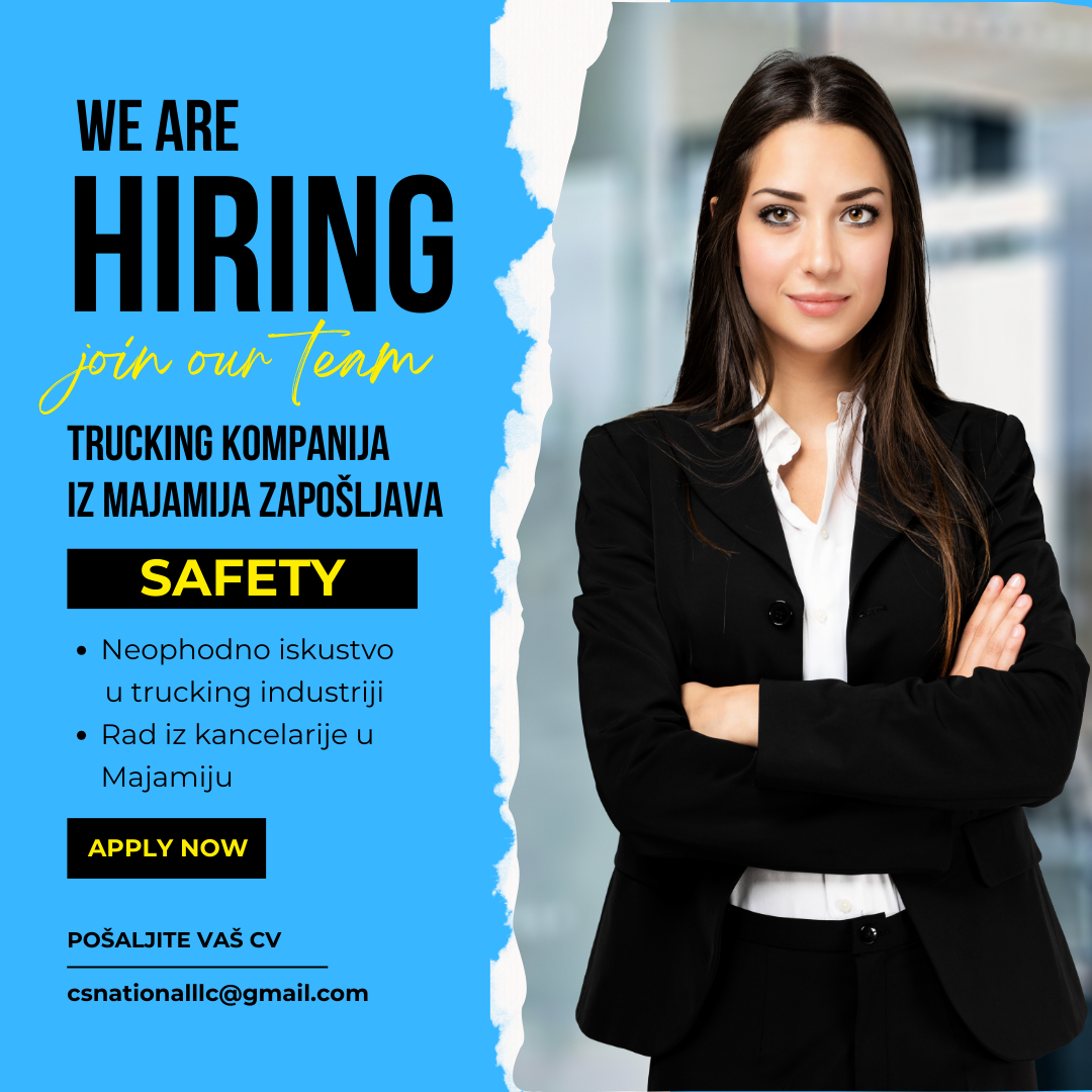 Otvorena pozicija u Majamiju: Safety Specialist