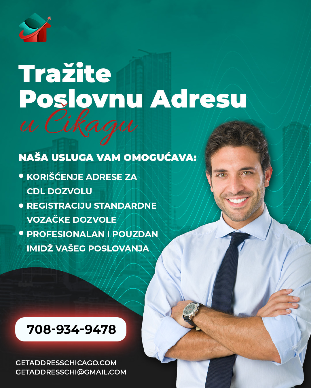 Profesionalna poslovna adresa u Čikagu