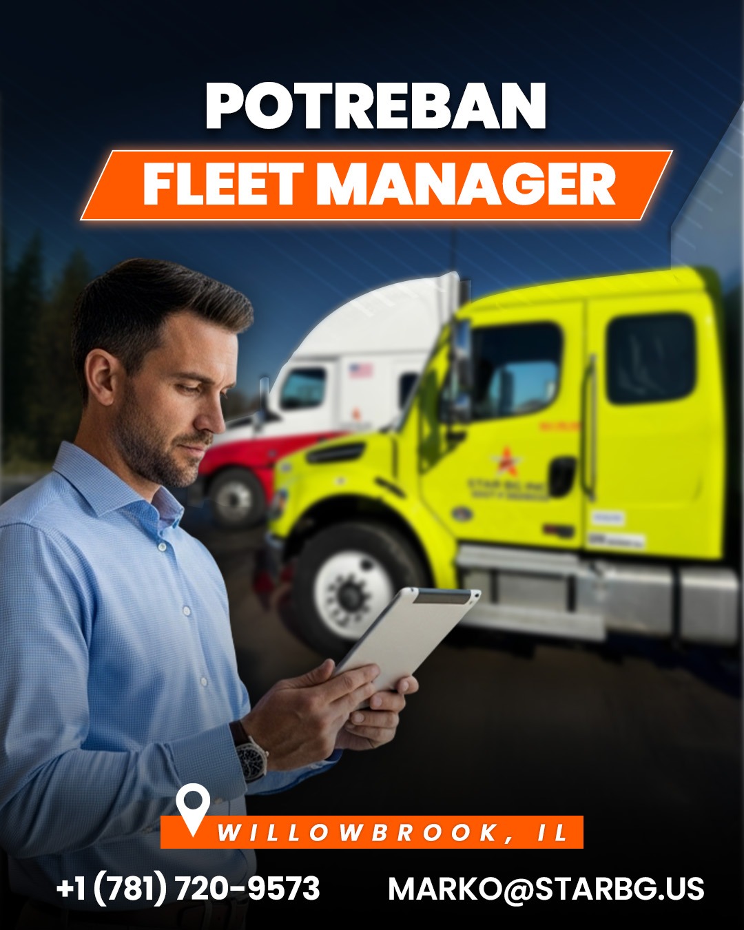 Star BG Inc. is hiring a Fleet Manager in Willowbrook, IL