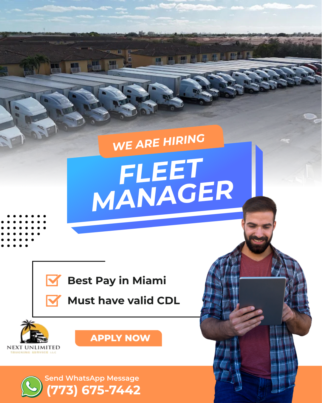 Tražimo Fleet Managera sa CDL dozvolom – Miami, FL
