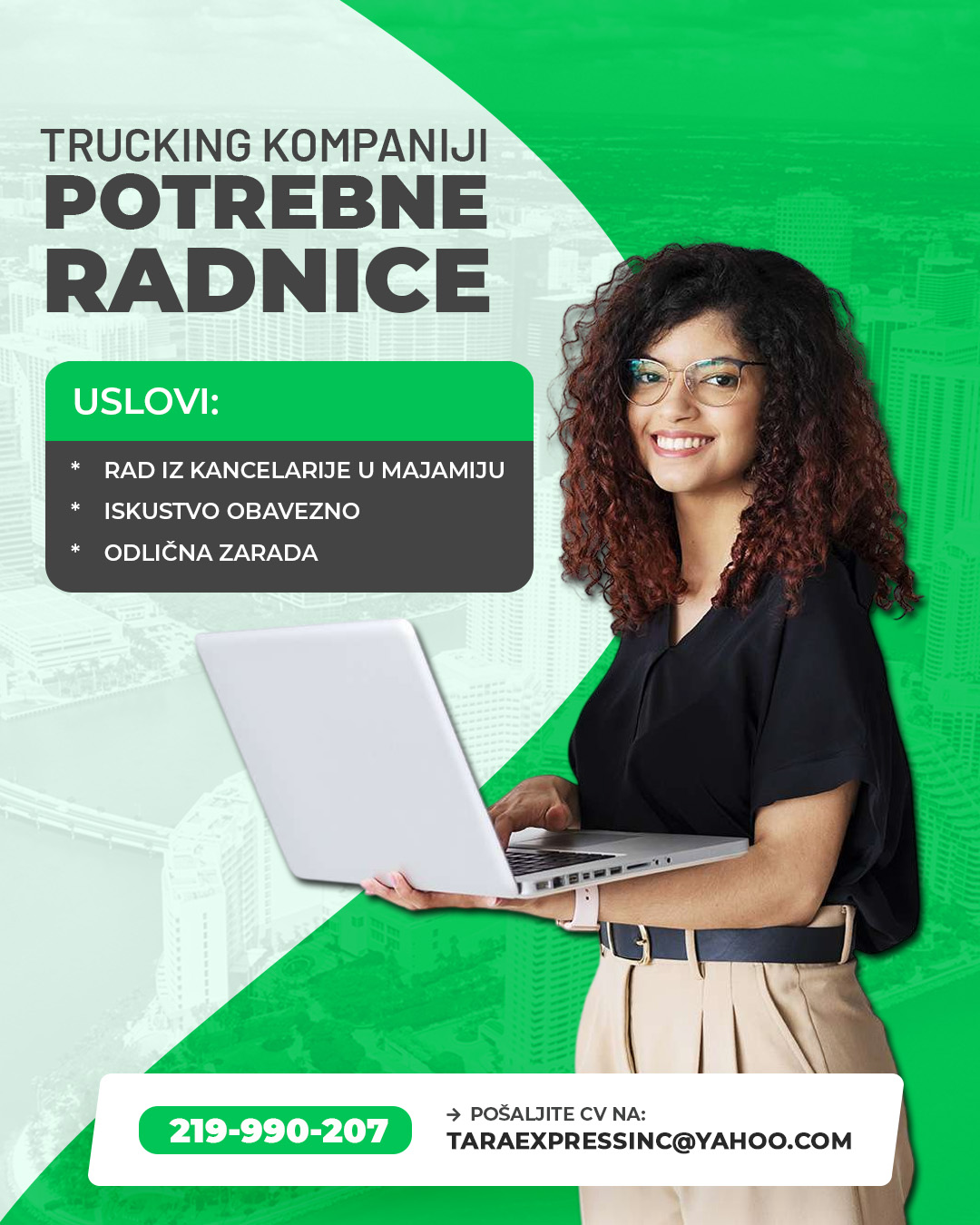 Tražimo radnice za posao u Majamiju – odlična prilika