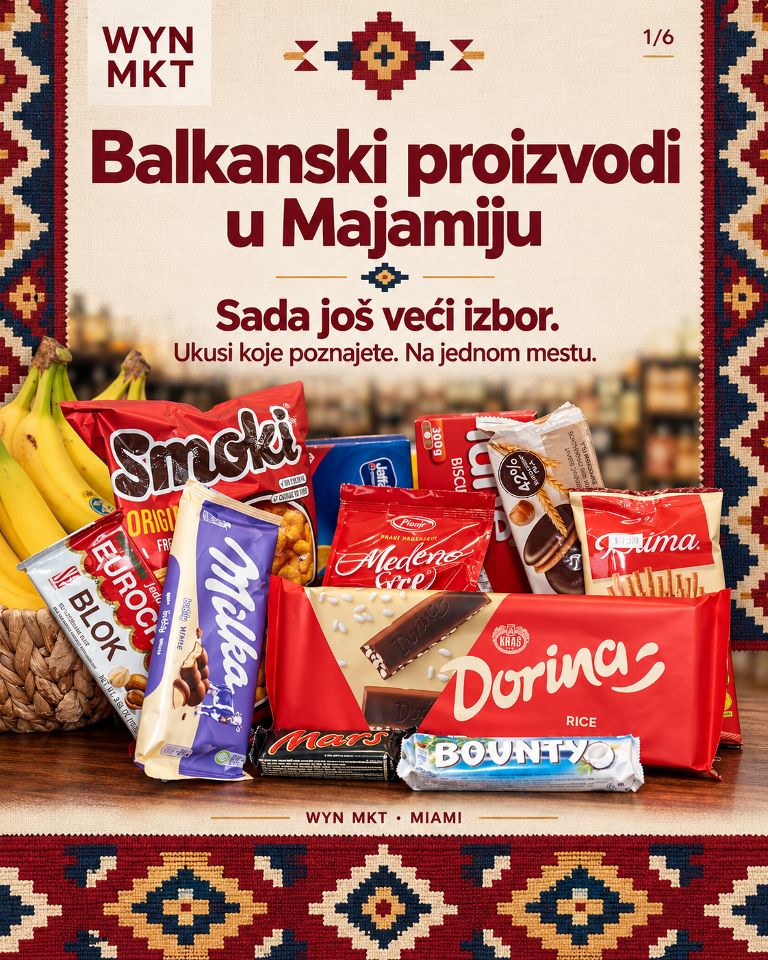  Balkanski proizvodi u Majamiju: sada još veći izbor u WYN MKT-u