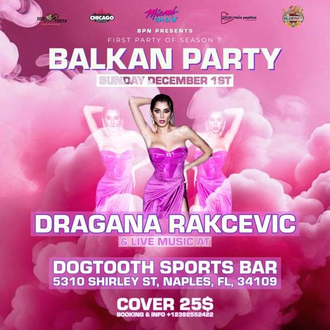 Dragana Rakčević  - 1. decembar Balkan Party Naples